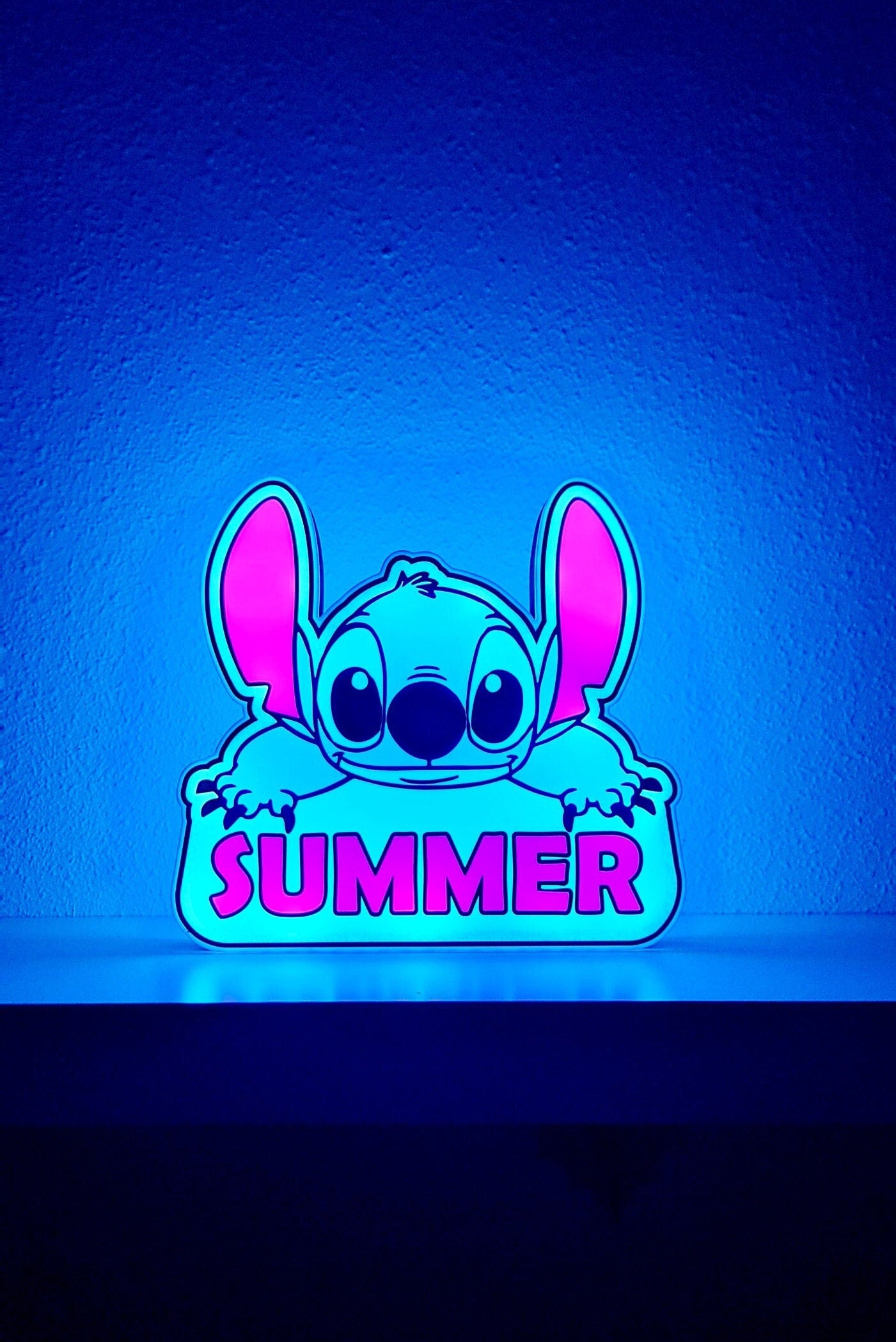 Lámpara LED de Stitch con Tu Nombre