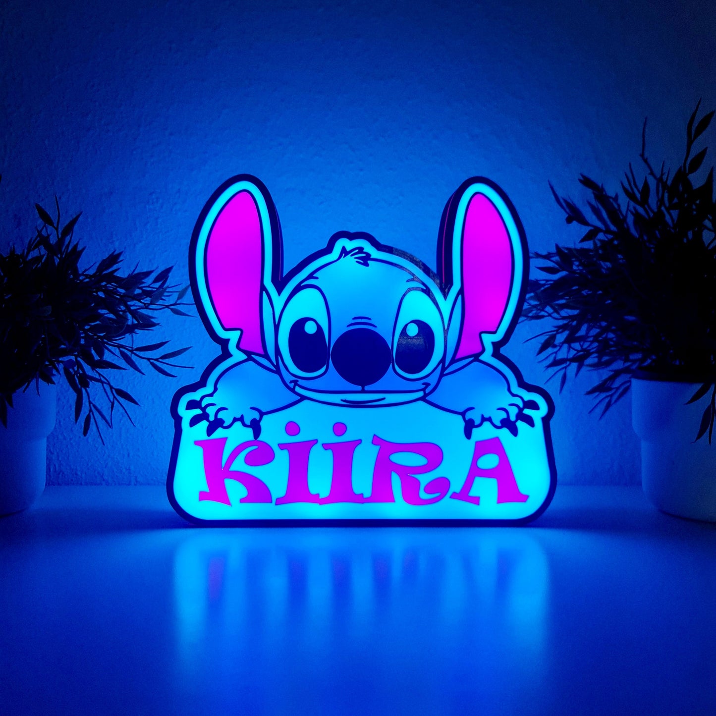 Lámpara LED de Stitch con Tu Nombre