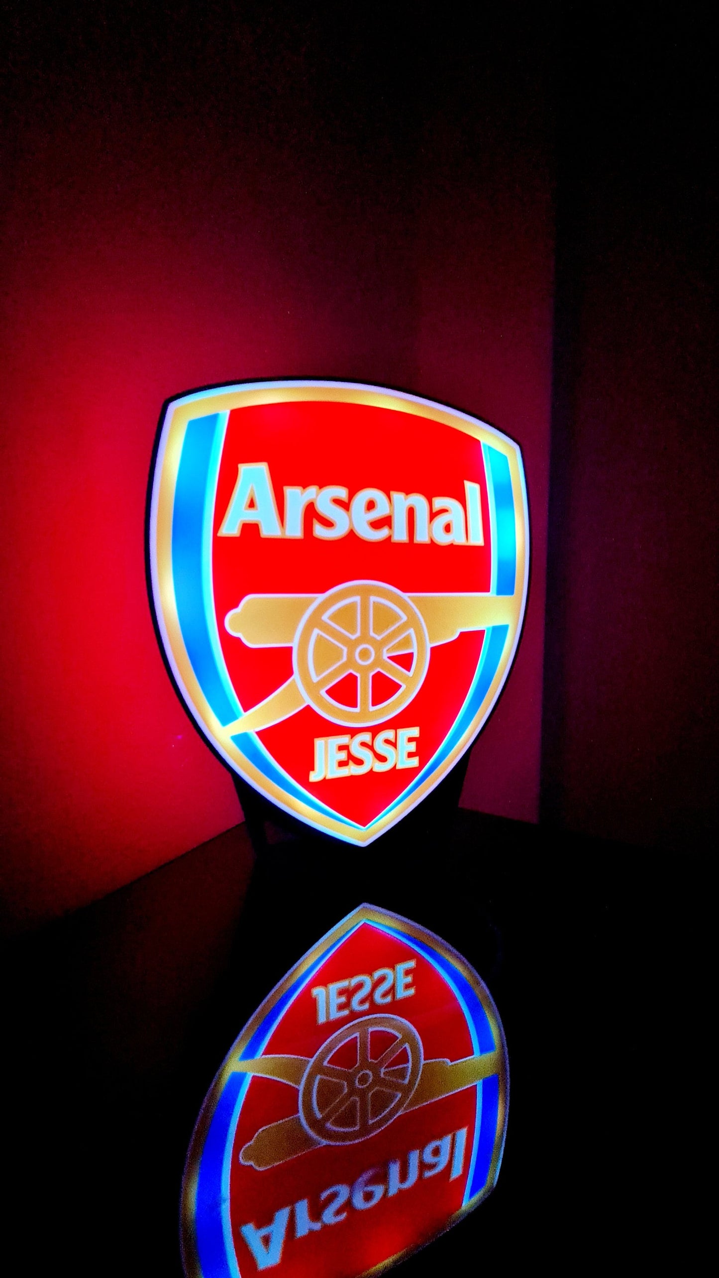 Arsenal FC Personalized LED Light - With Custom Name