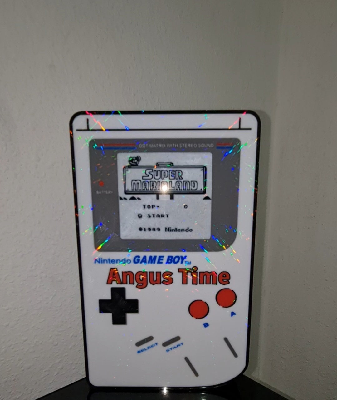 Custom Gameboy LED Light with Name