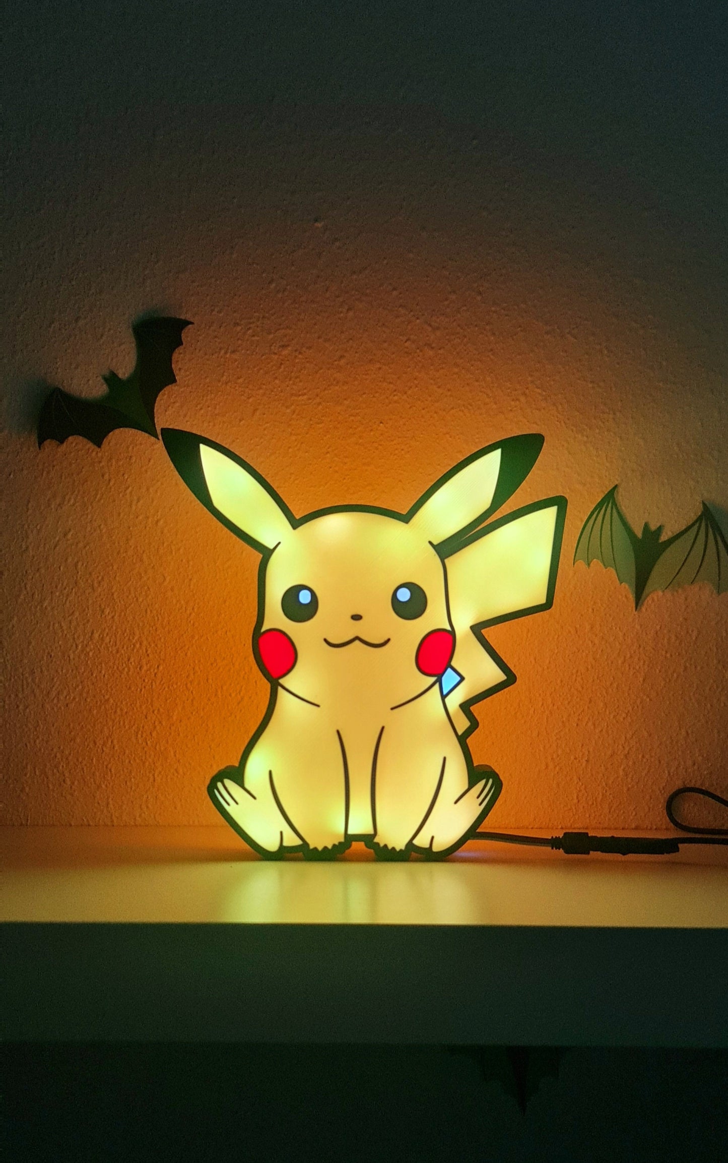 Pikachu-LED-Lampe – USB-betriebenes Licht mit Pokémon-Motiv