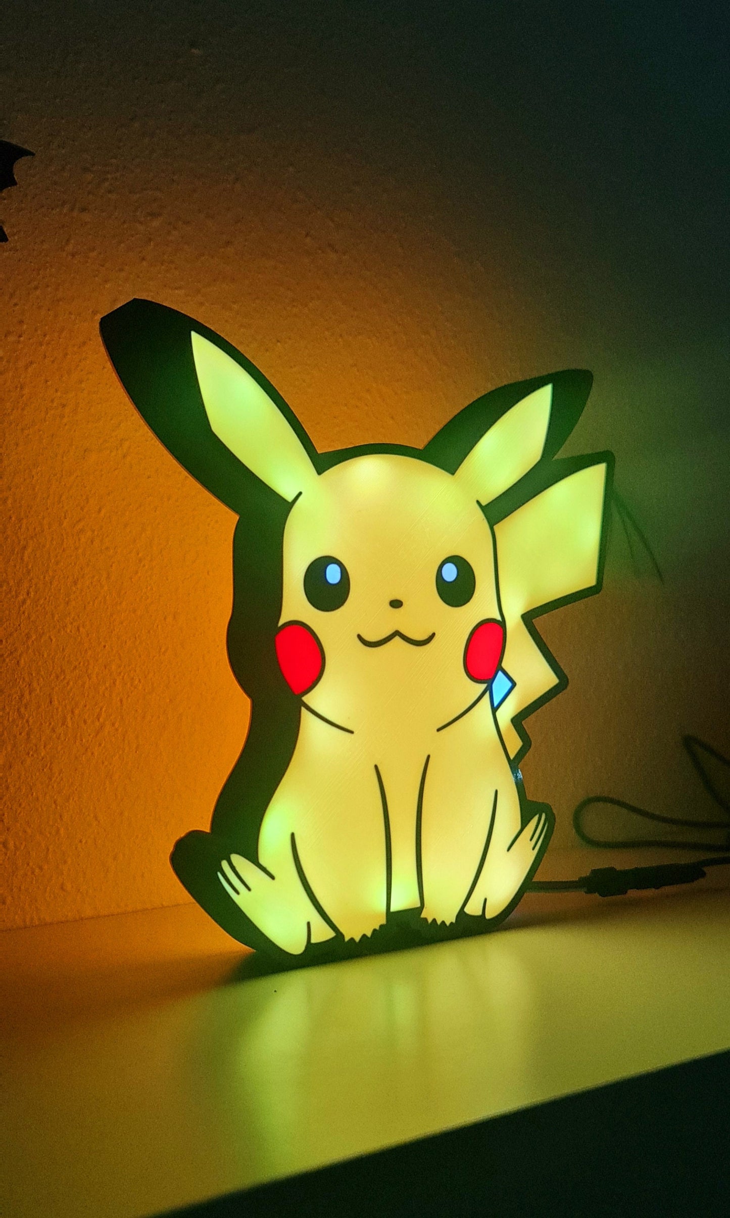 Pikachu-LED-Lampe – USB-betriebenes Licht mit Pokémon-Motiv