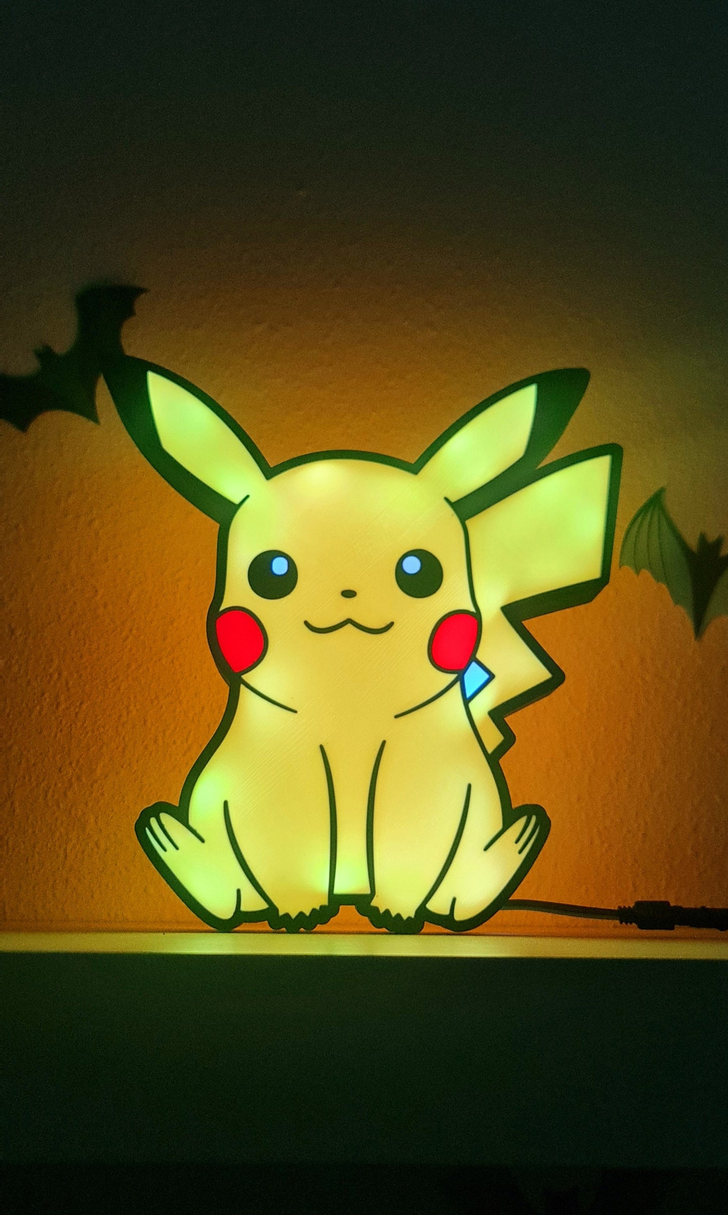 Pikachu-LED-Lampe – USB-betriebenes Licht mit Pokémon-Motiv