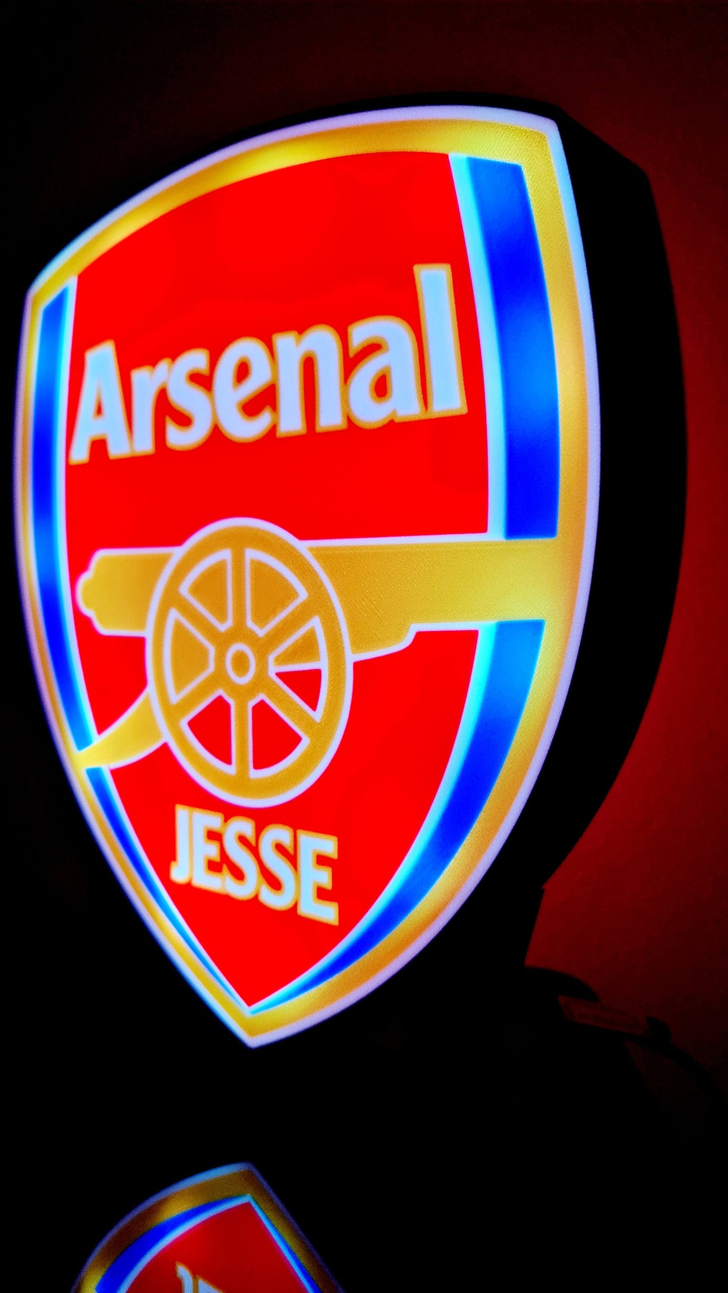 Arsenal FC Personalized LED Light - With Custom Name