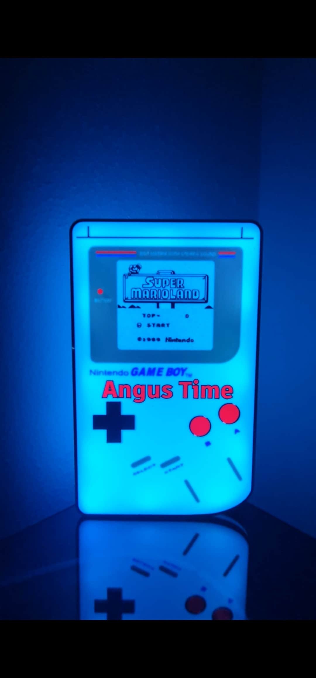 Custom Gameboy LED Light with Name