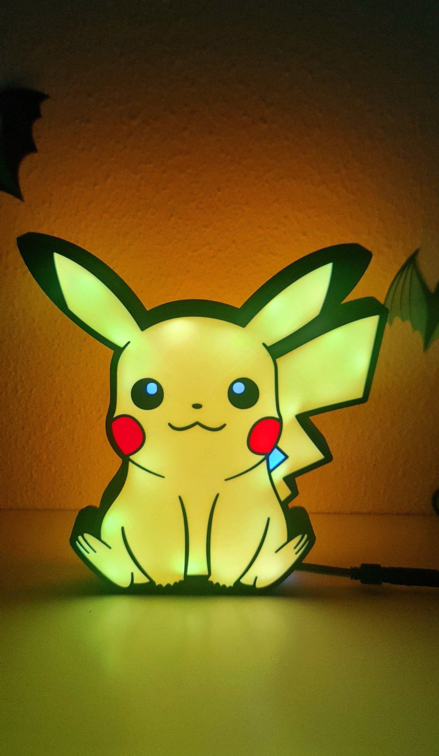 Pikachu-LED-Lampe – USB-betriebenes Licht mit Pokémon-Motiv