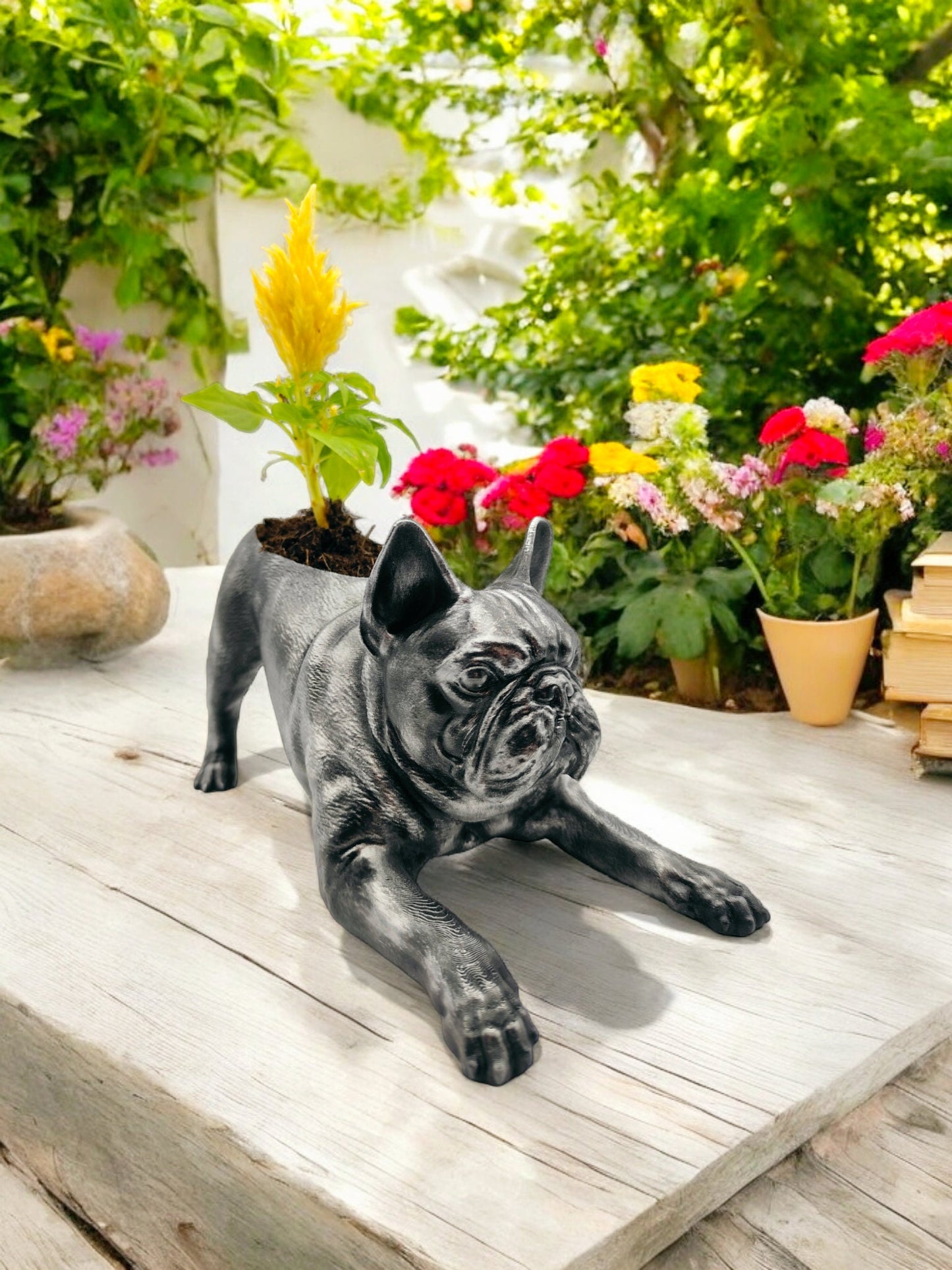 French Bulldog Planter - Capturing Playfulness in Stunning Detail