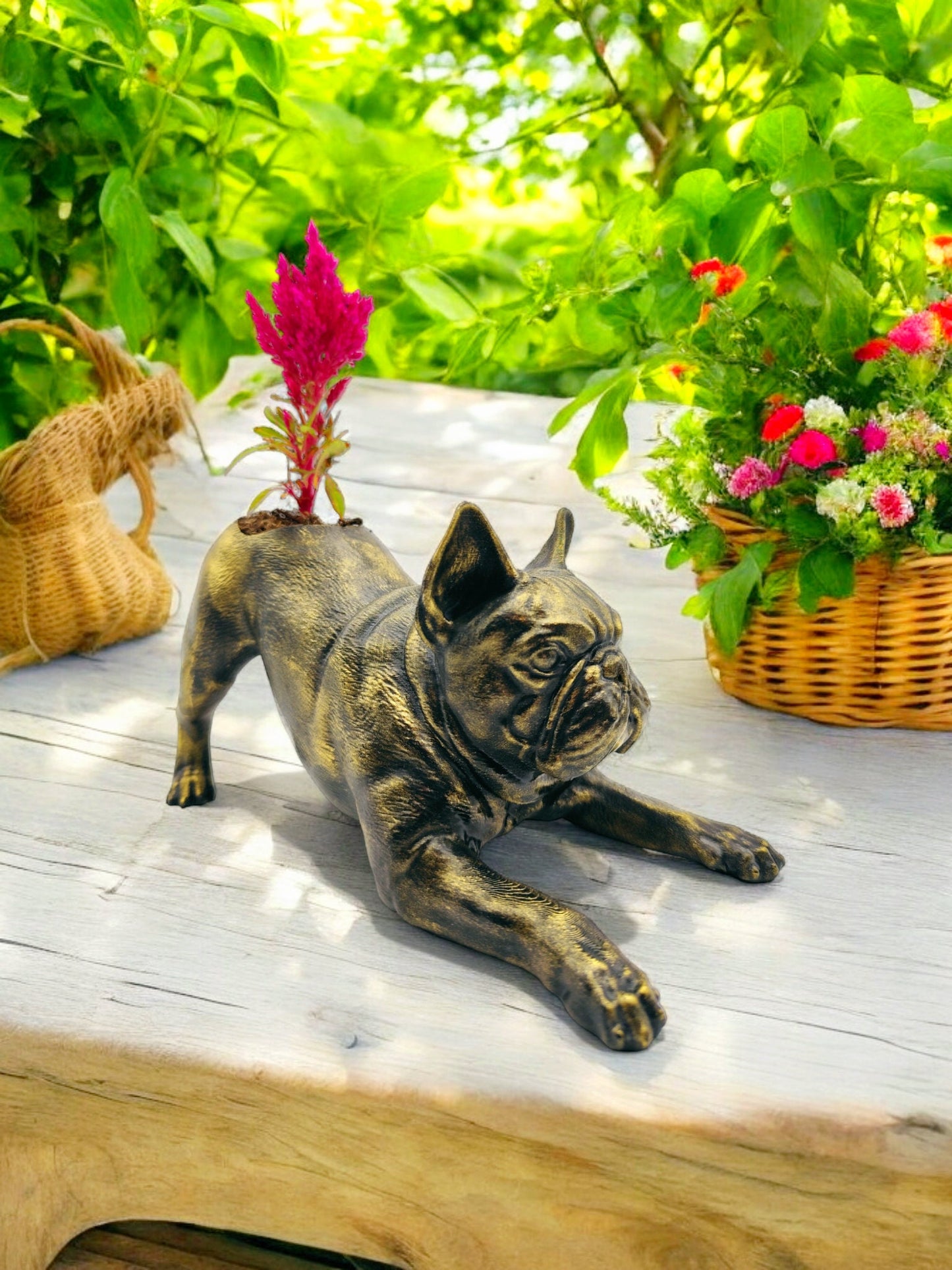 French Bulldog Planter - Capturing Playfulness in Stunning Detail