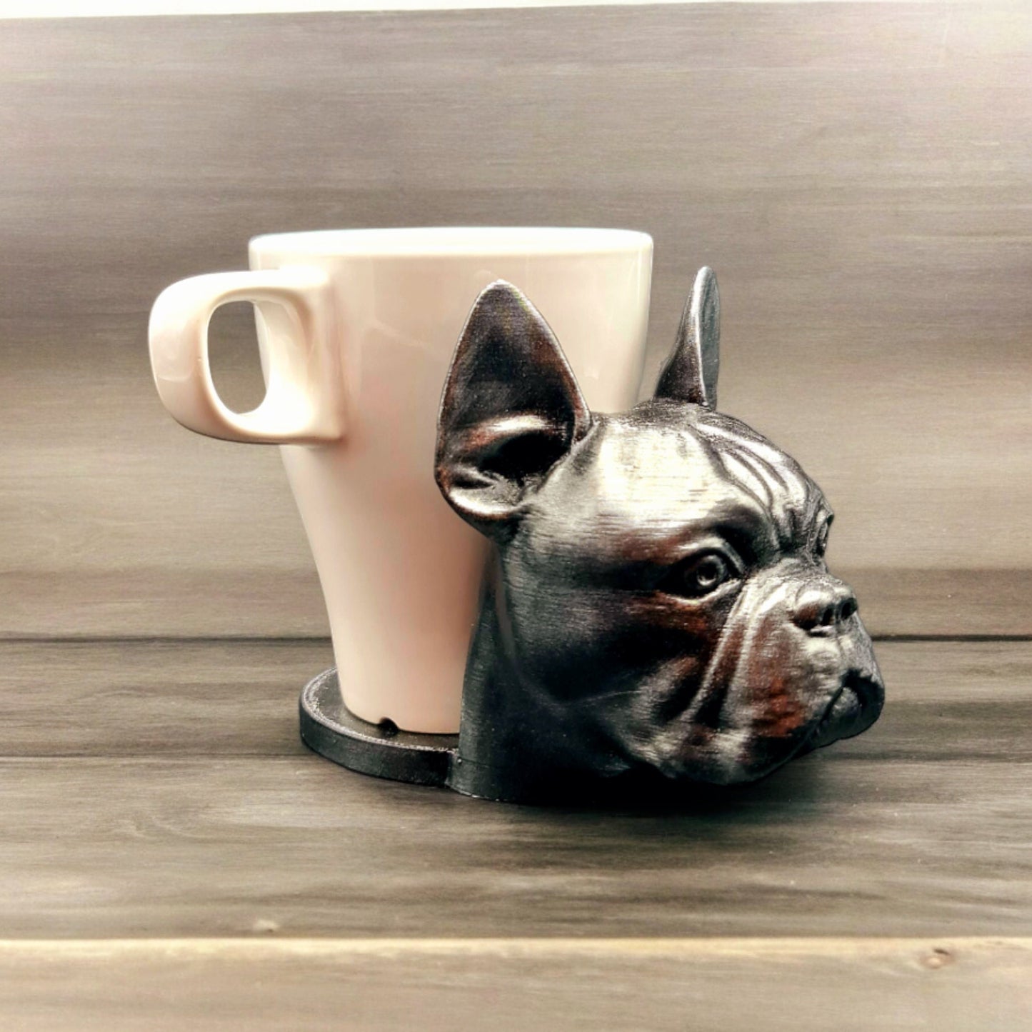 Posavasos con forma de bulldog francés: perfectos para los amantes de los bulldogs franceses