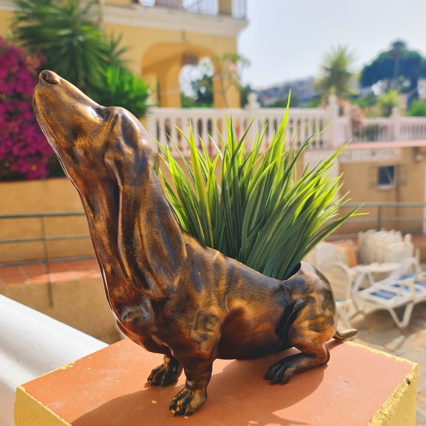 Basset Hound Planter - Capturing Elegance in Stunning Detail