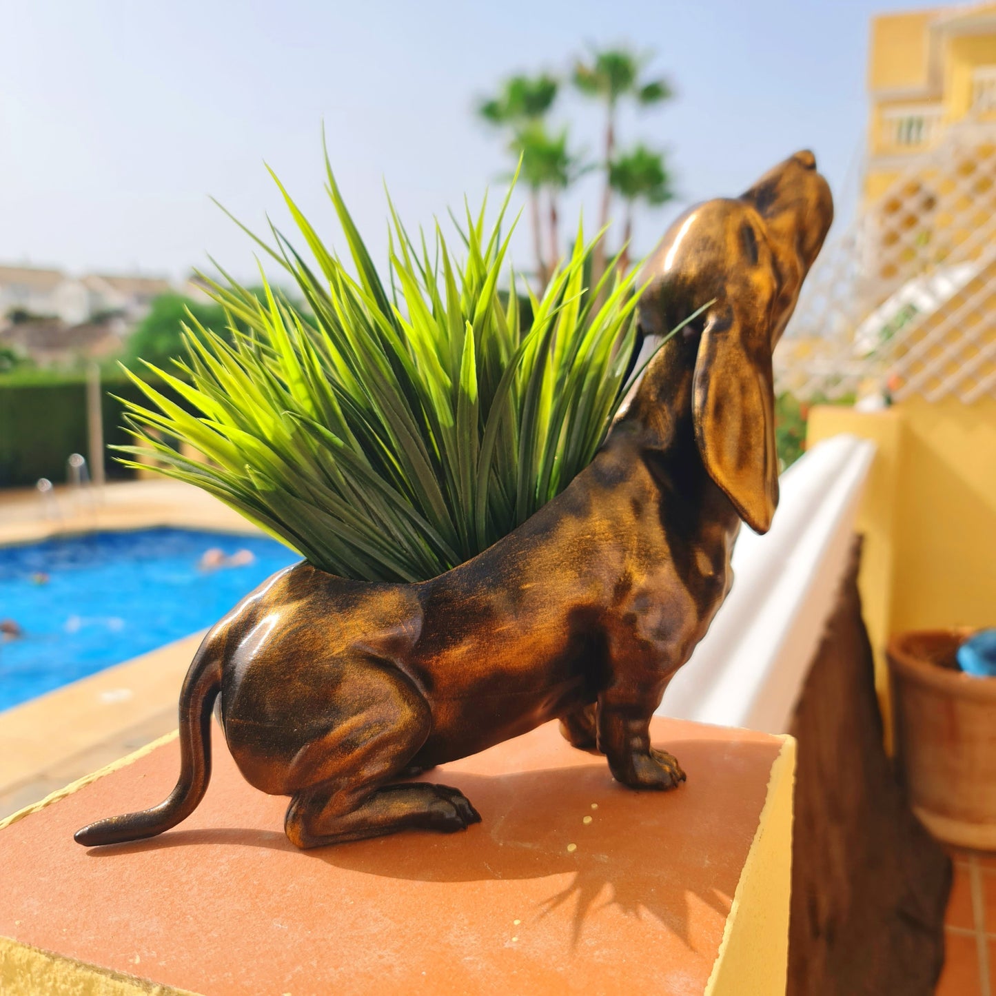 Basset Hound Planter - Capturing Elegance in Stunning Detail