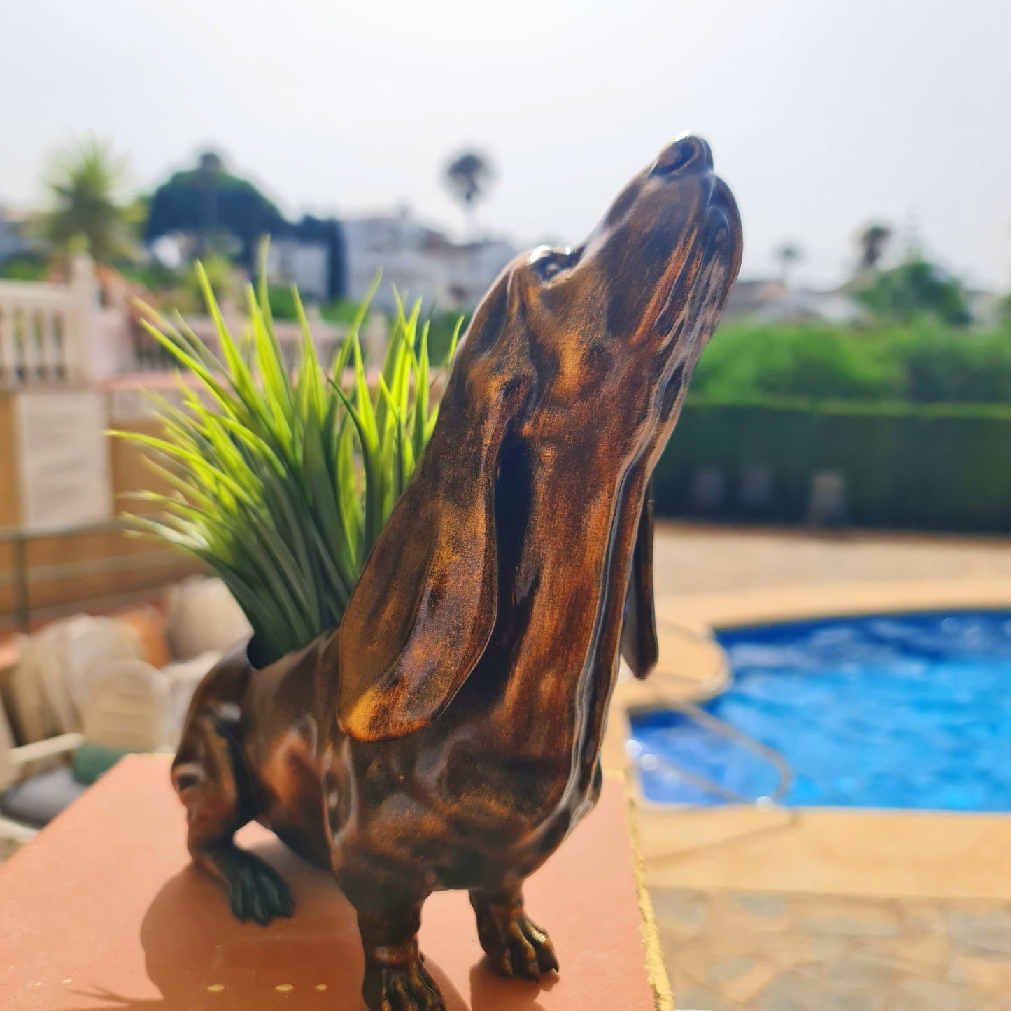 Basset Hound Planter - Capturing Elegance in Stunning Detail