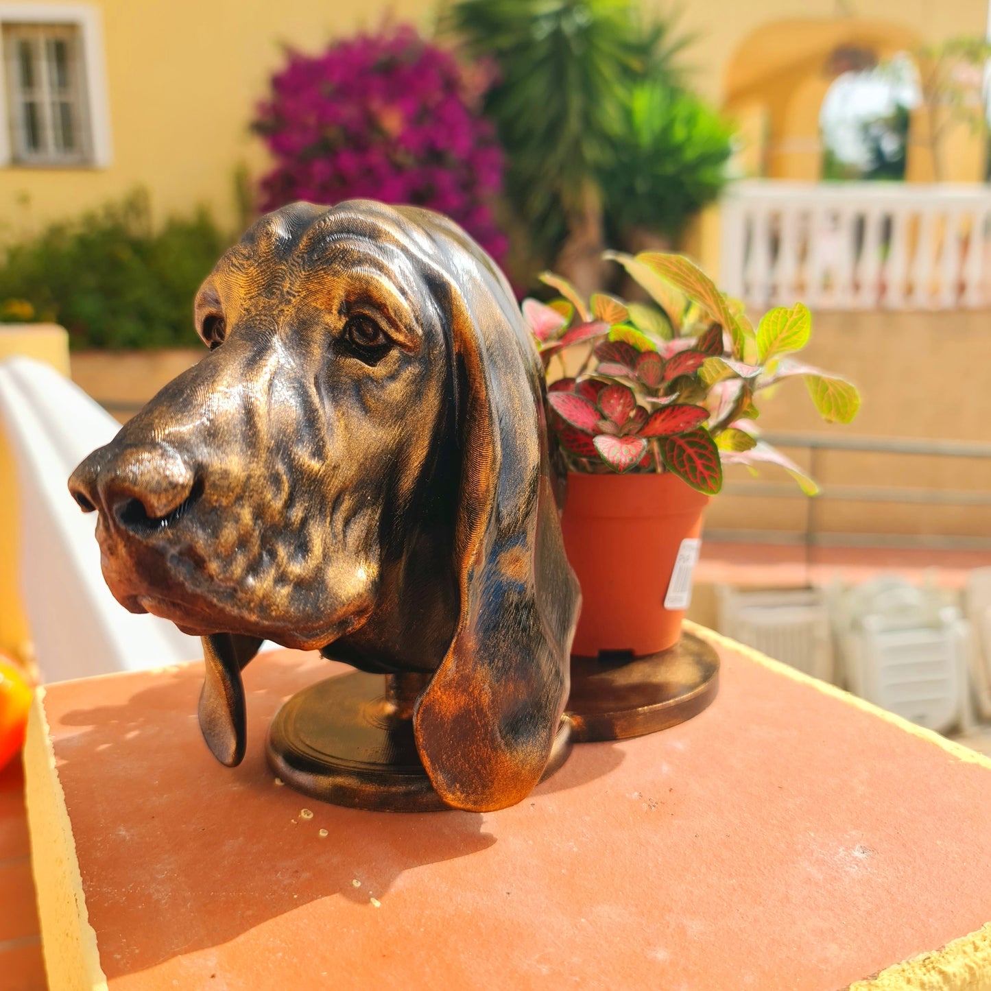 Basset Hound Bust Planter - Captured in Stunning Detail