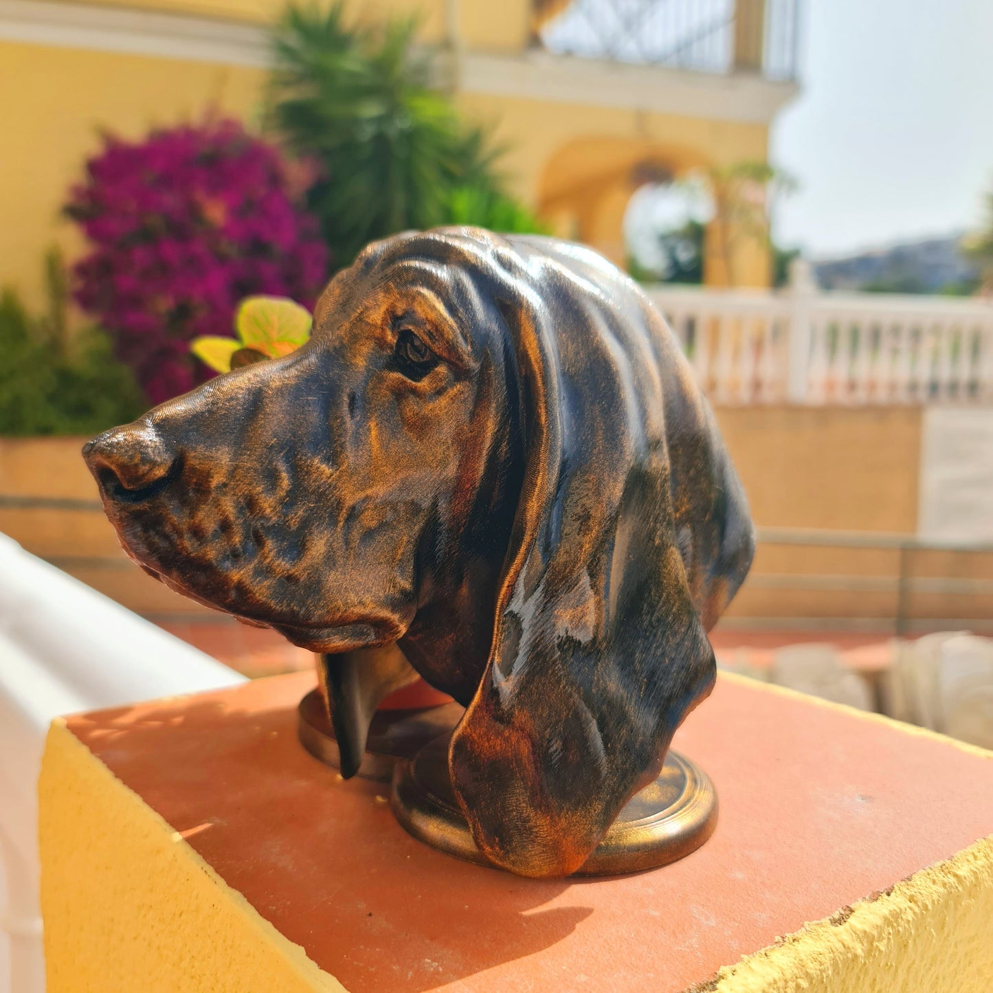 Basset Hound Bust Planter - Captured in Stunning Detail