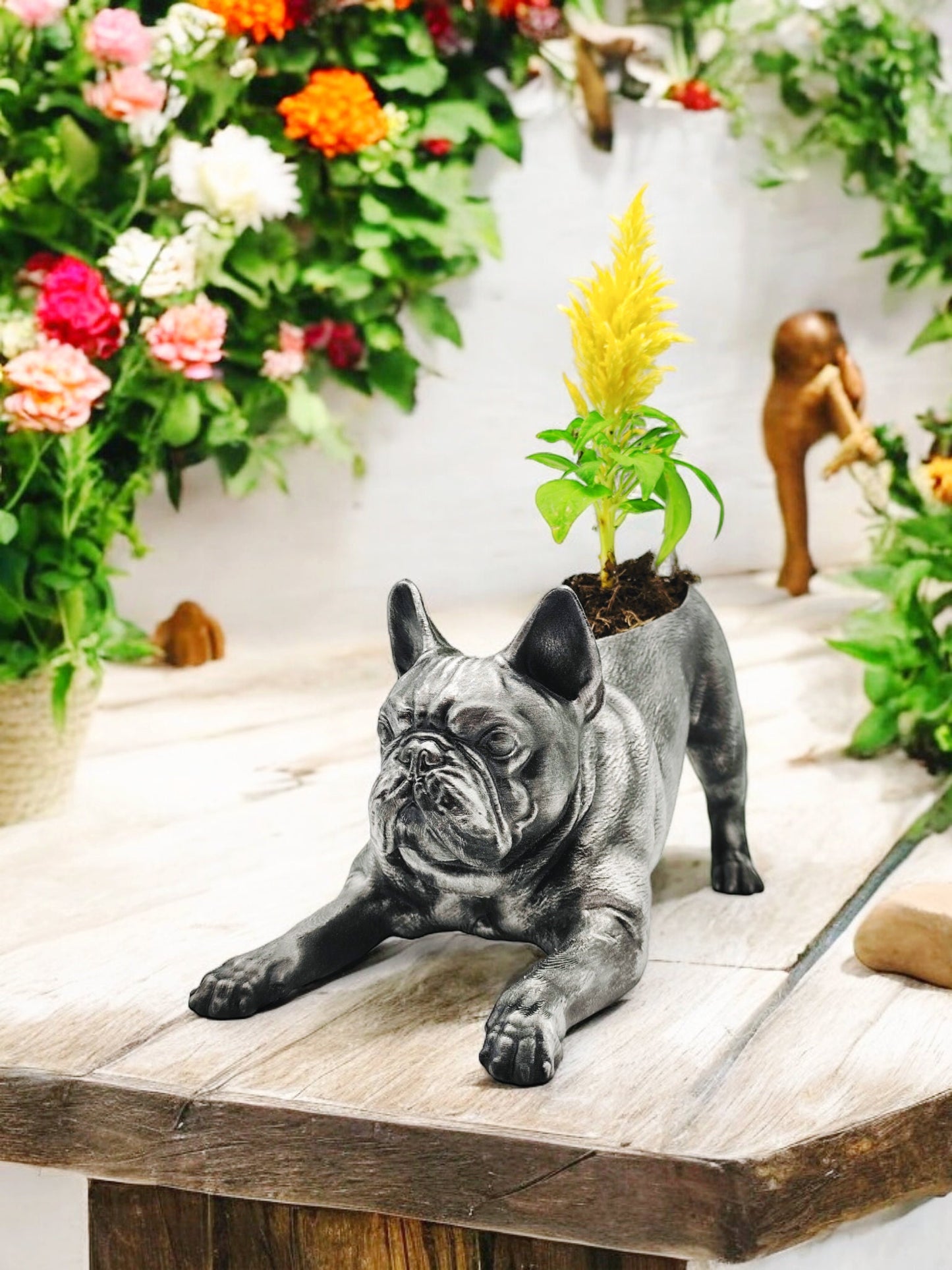 French Bulldog Planter - Capturing Playfulness in Stunning Detail