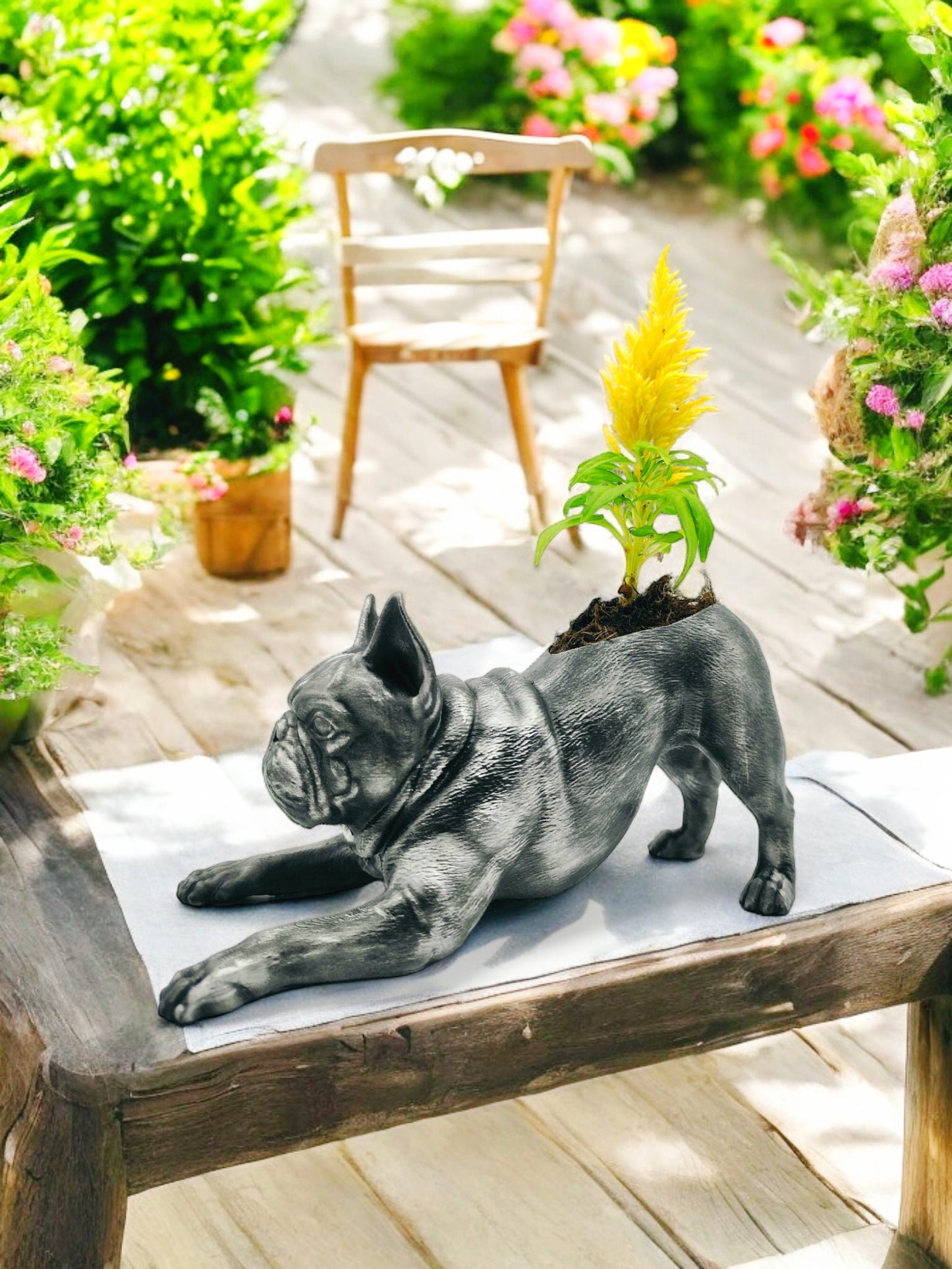 French Bulldog Planter - Capturing Playfulness in Stunning Detail