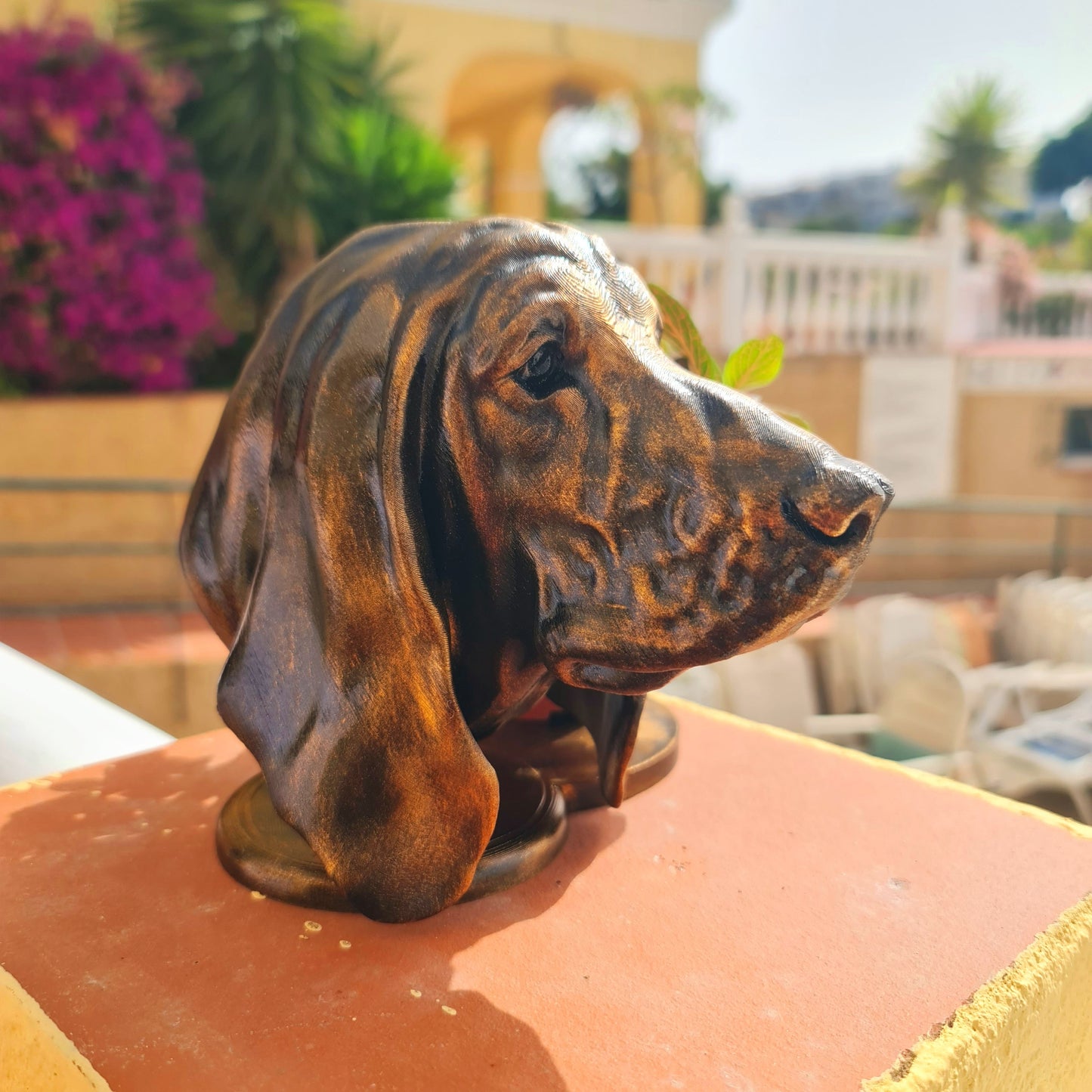 Basset Hound Bust Planter - Captured in Stunning Detail