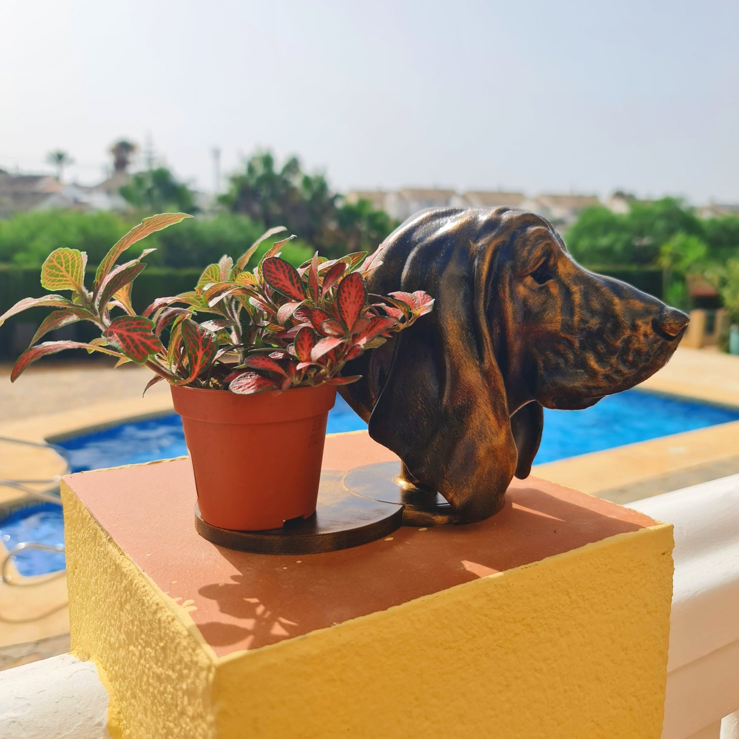 Basset Hound Bust Planter - Captured in Stunning Detail