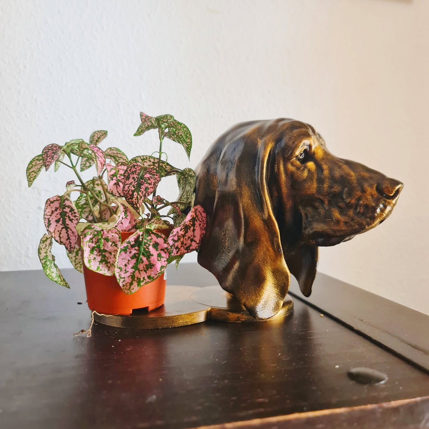 Basset Hound Bust Planter - Captured in Stunning Detail