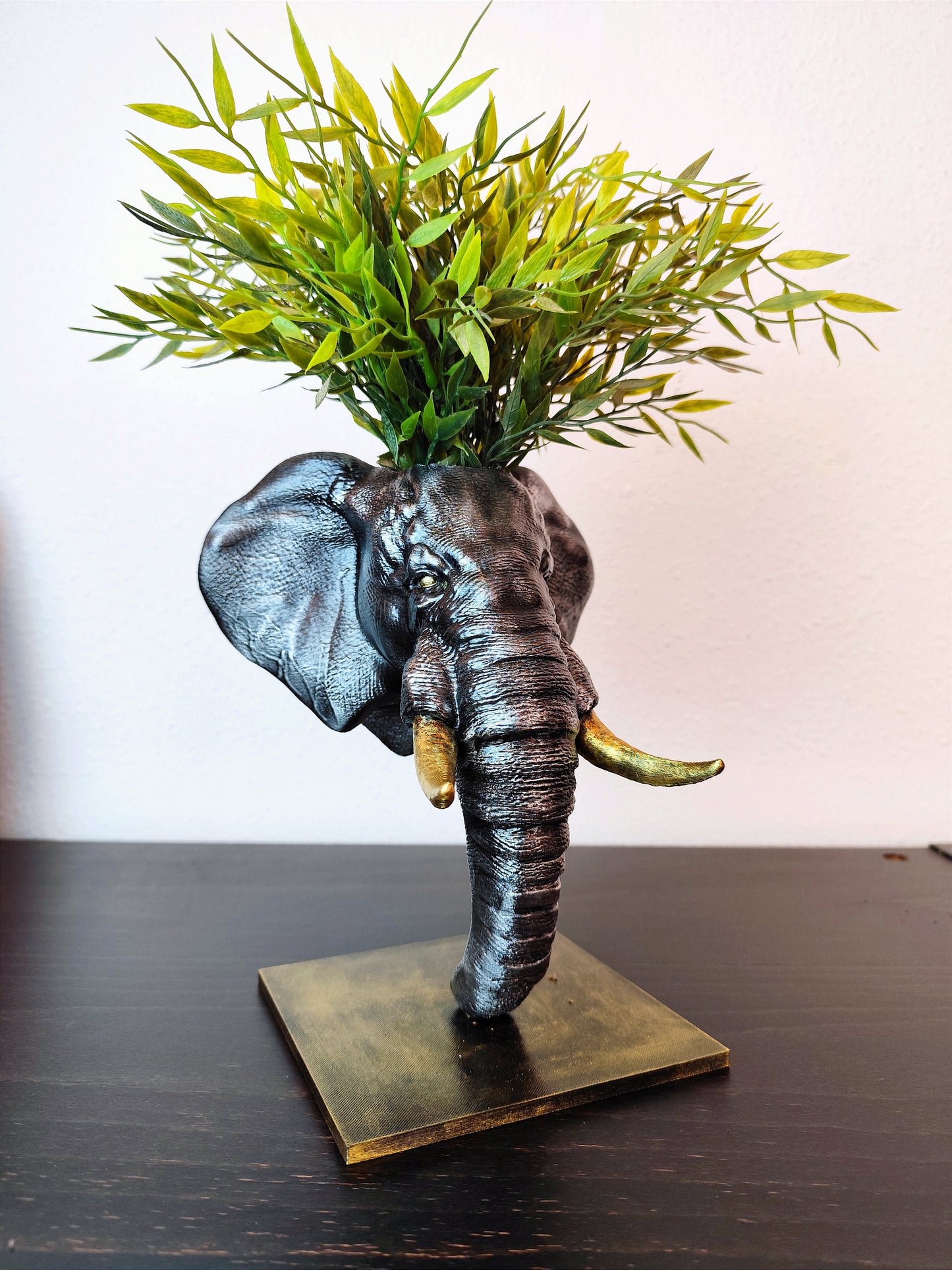 Unique Hand-Painted Elephant Planter