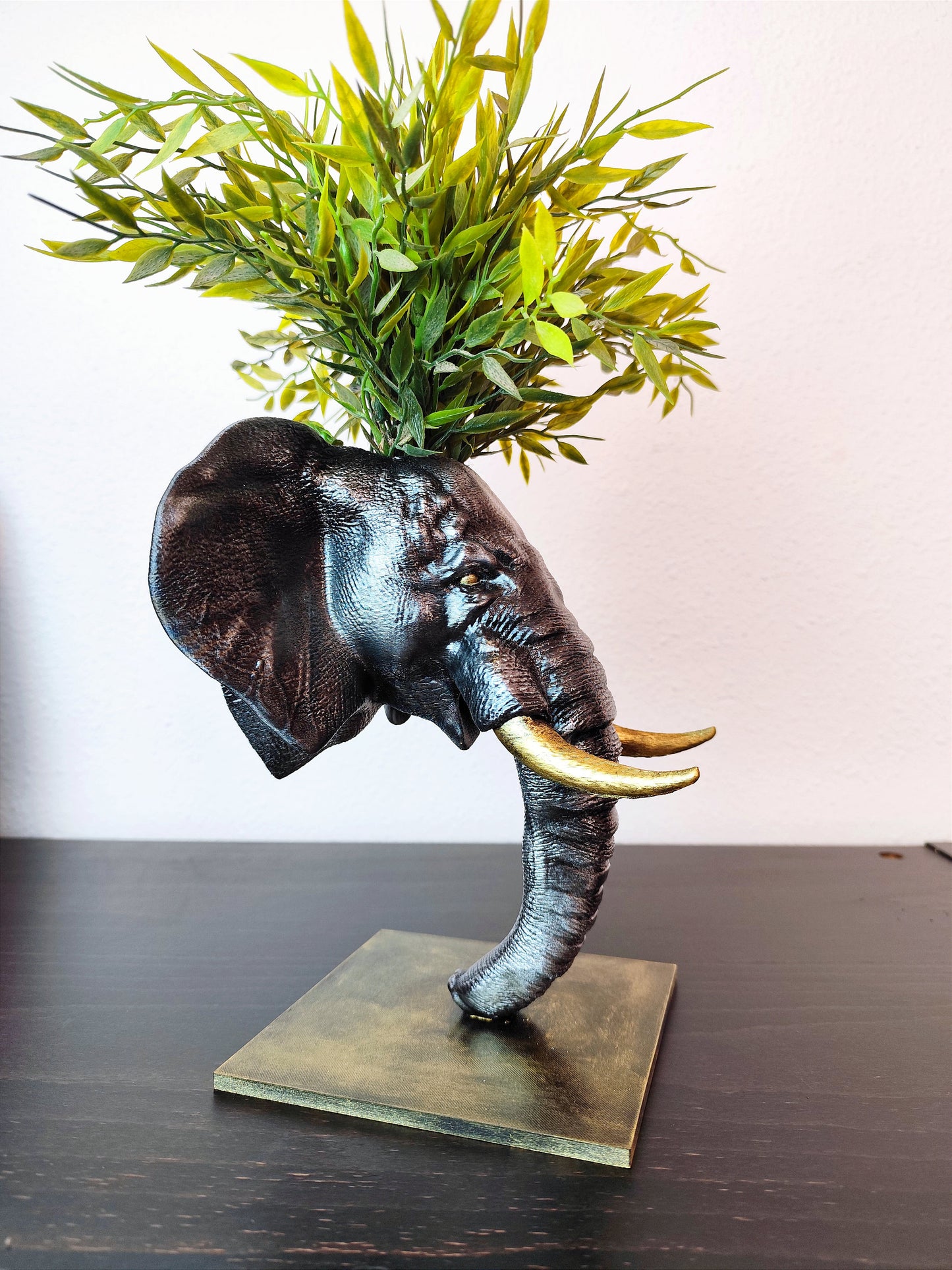 Unique Hand-Painted Elephant Planter