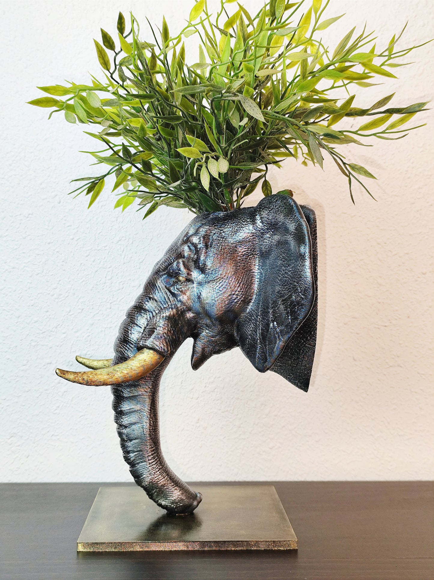 Unique Hand-Painted Elephant Planter