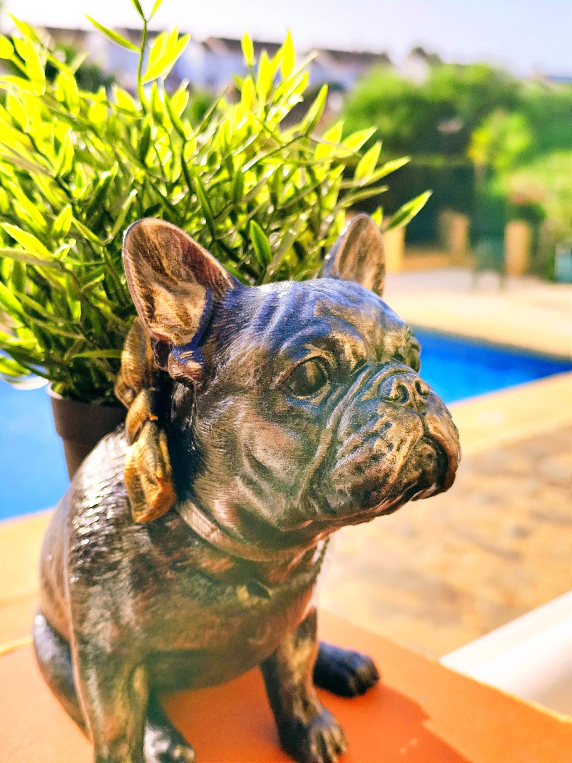 french bulldog planter