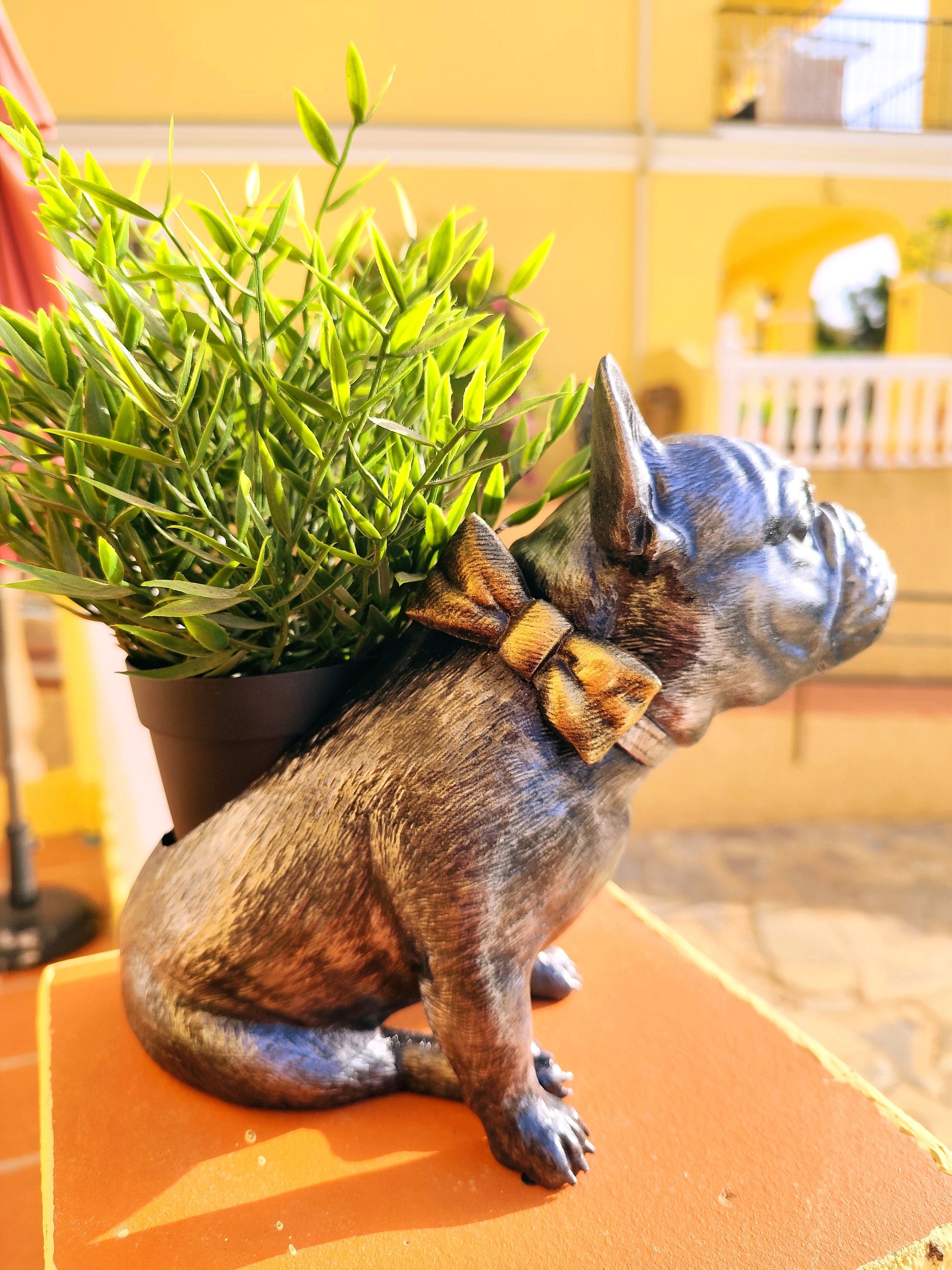 french bulldog planter