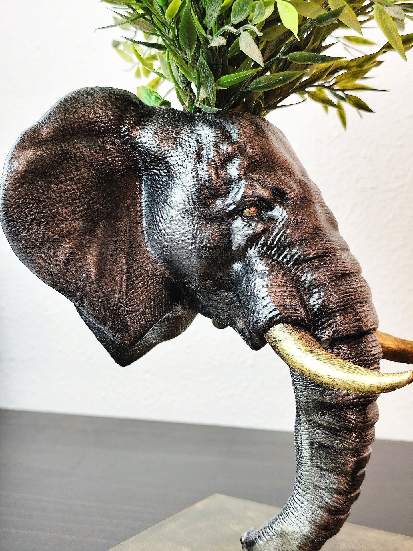 Unique Hand-Painted Elephant Planter