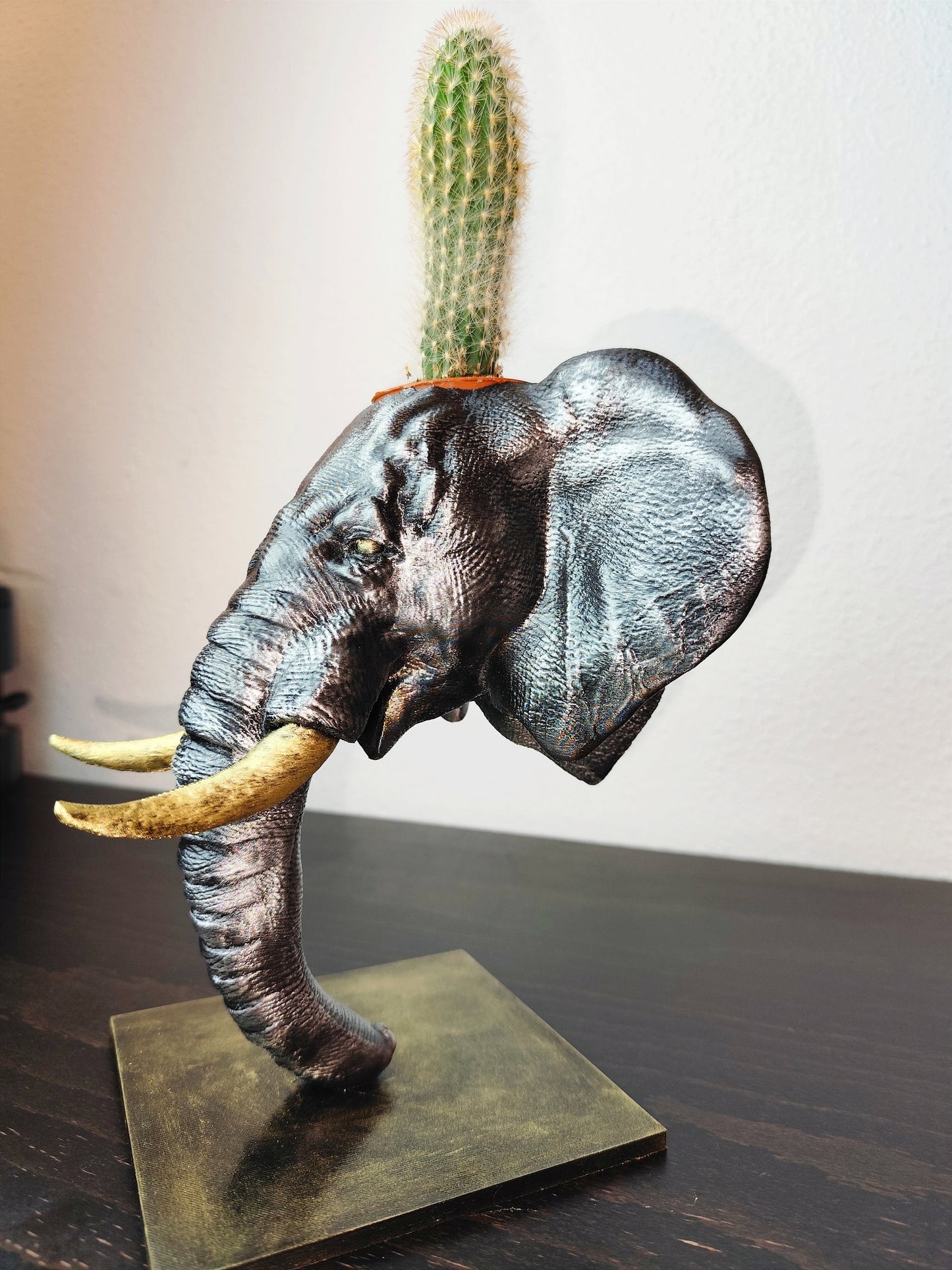 Unique Hand-Painted Elephant Planter