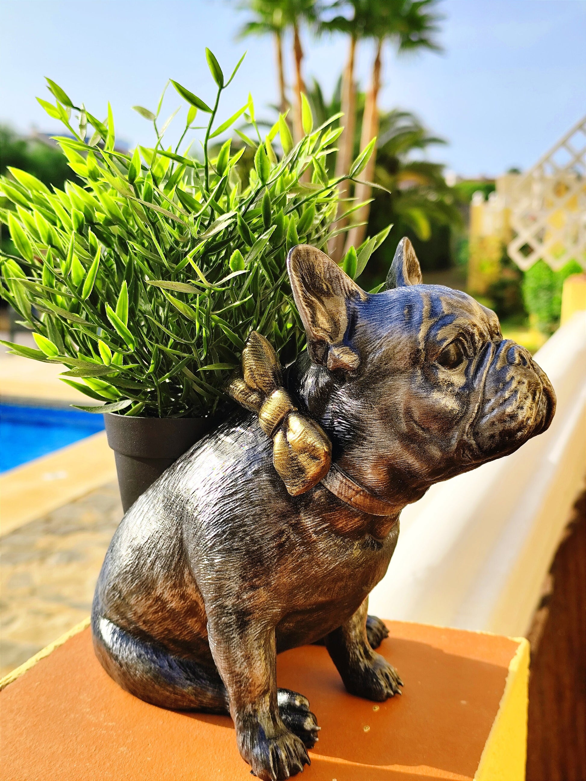 french bulldog planter