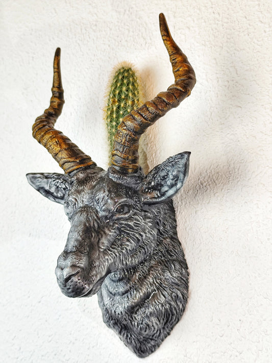 Hand-Painted Antelope Wall Planter